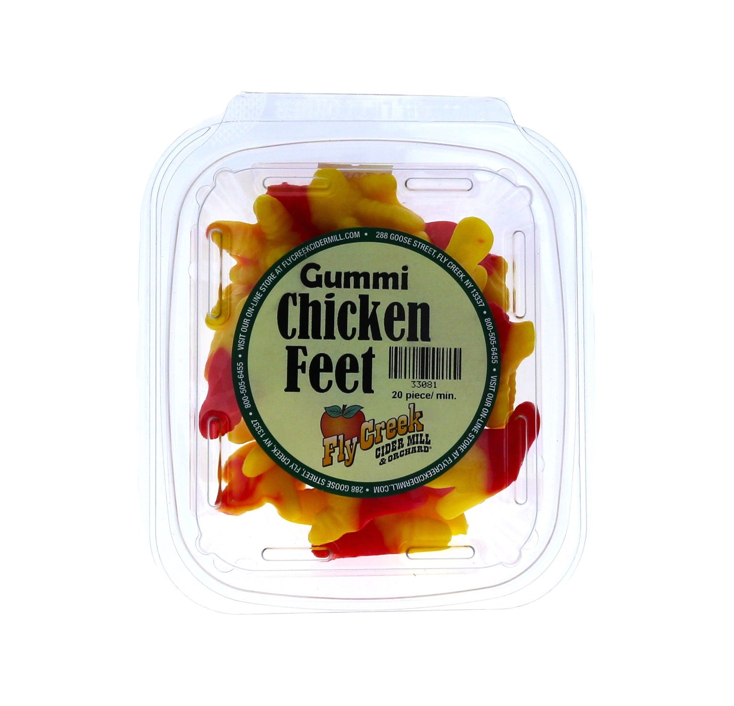 Gummi Chicken Feet Candy - 20 pieces