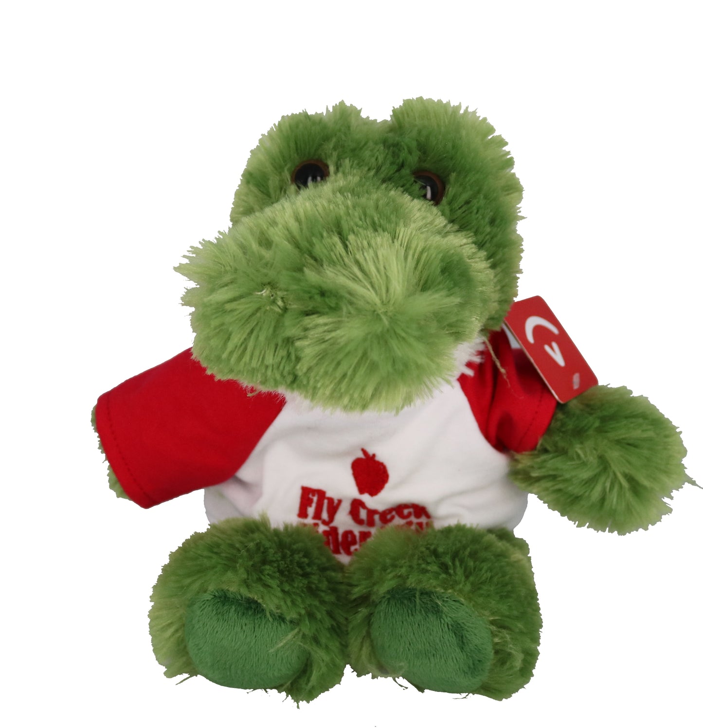Stuffed Gator in Fly Creek Cider Mill Shirt