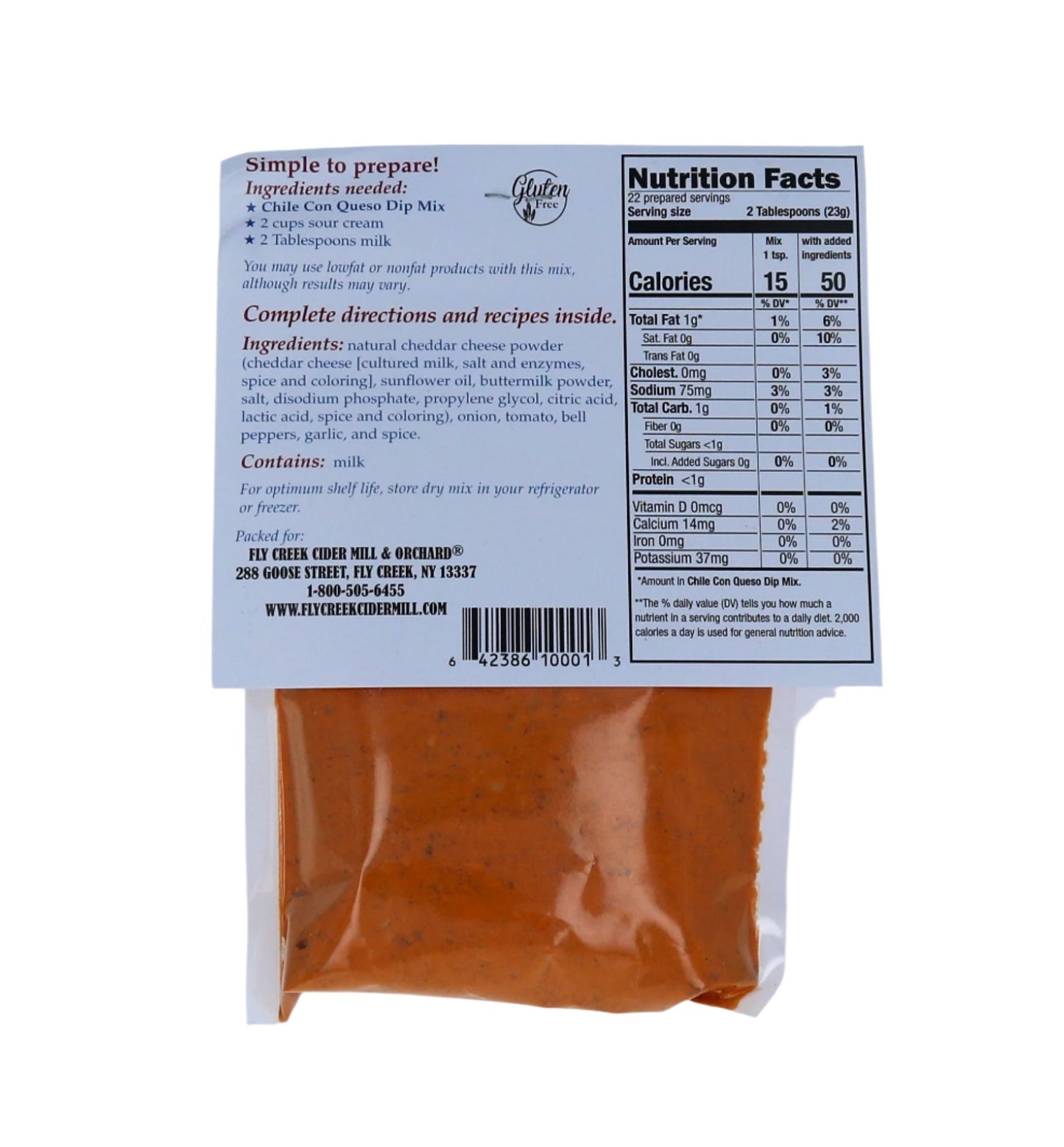 Chile Con Queso Dip Mix - 2 oz