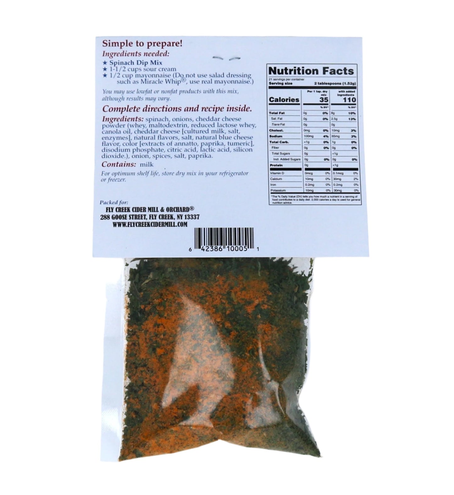 Spinach Dip Mix - 1 oz