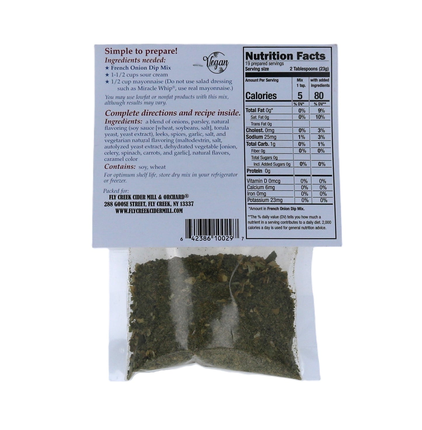French Onion Dip Mix - .75 oz