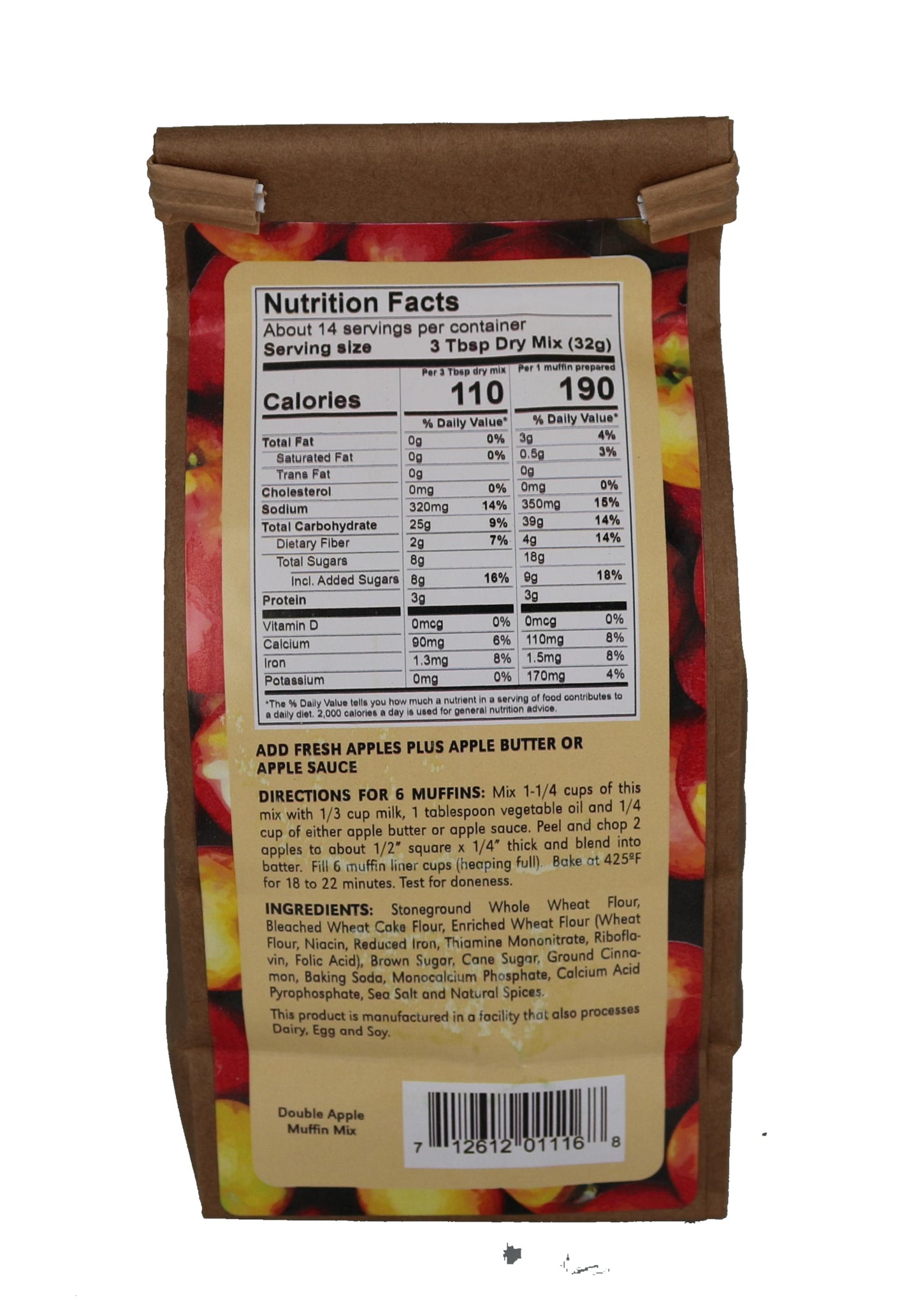 Double Apple Muffin Mix - 16 oz