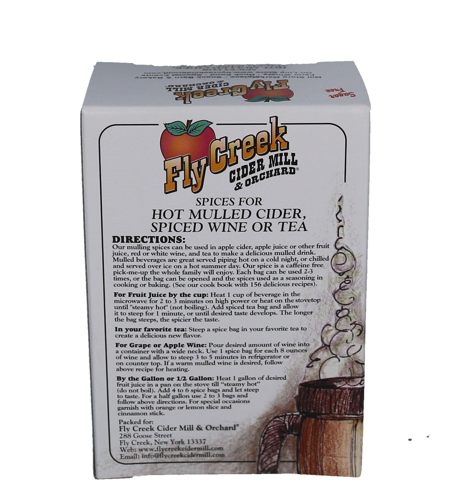 Hot Mulled Cider Spices (for Cider, Wine, Tea) - 8 Bags