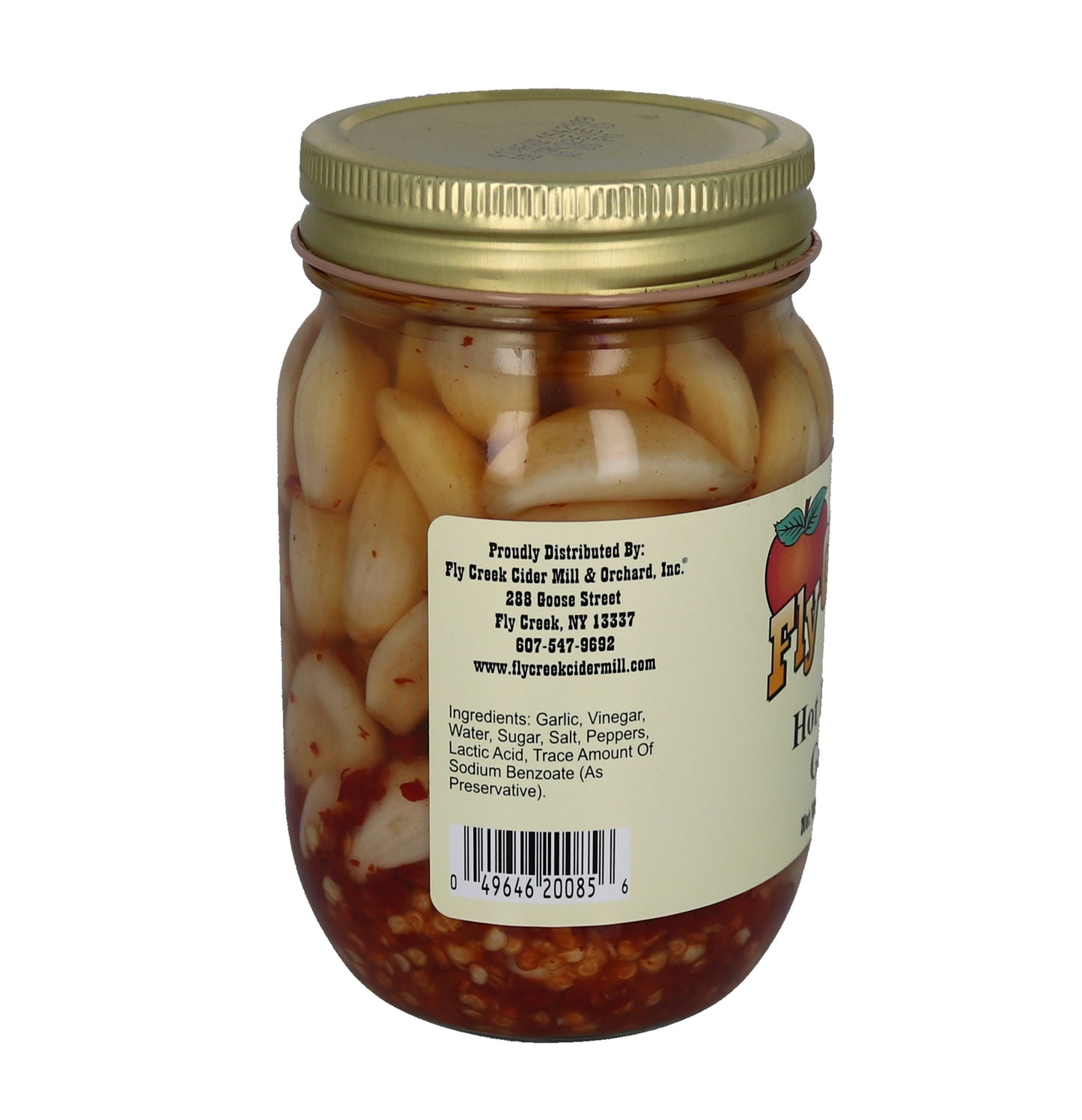 Hot Pickled Garlic - 15 oz