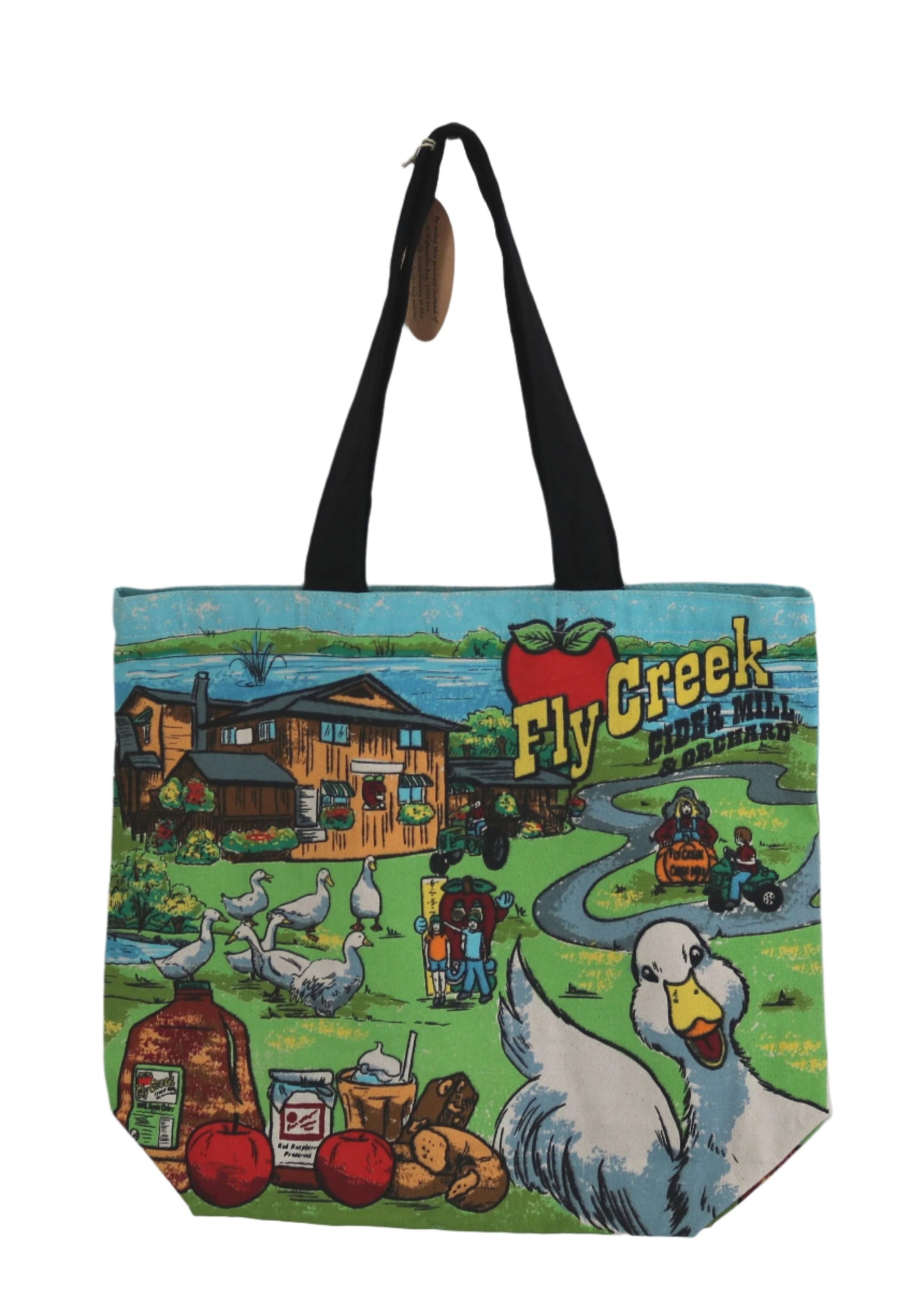 Cloth Color Tote Bag - Fly Creek Scene