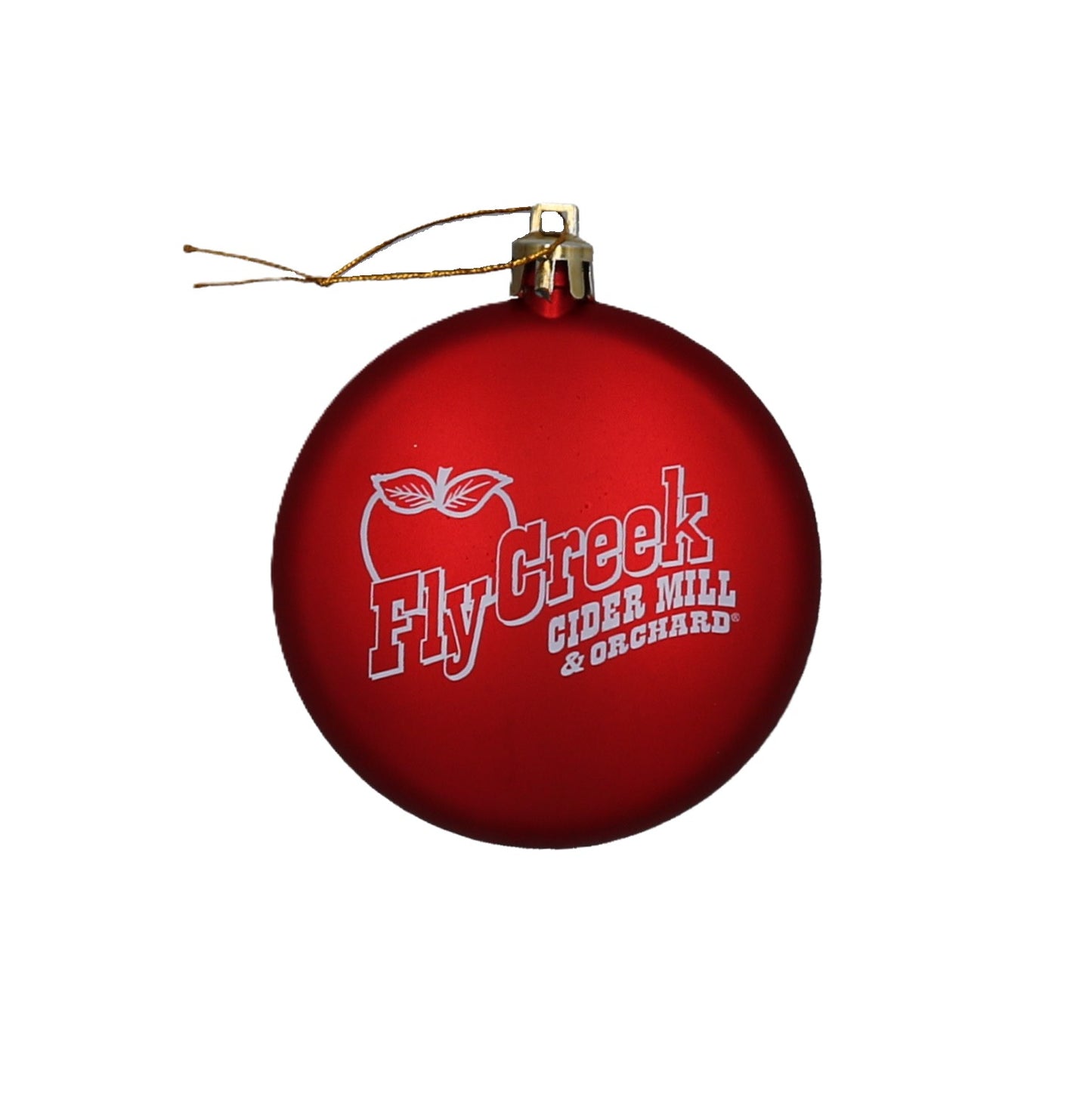 Fly Creek Cider Mill Holiday Ornament - Flat Red