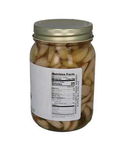 Habanero Pickled Garlic - 16 oz