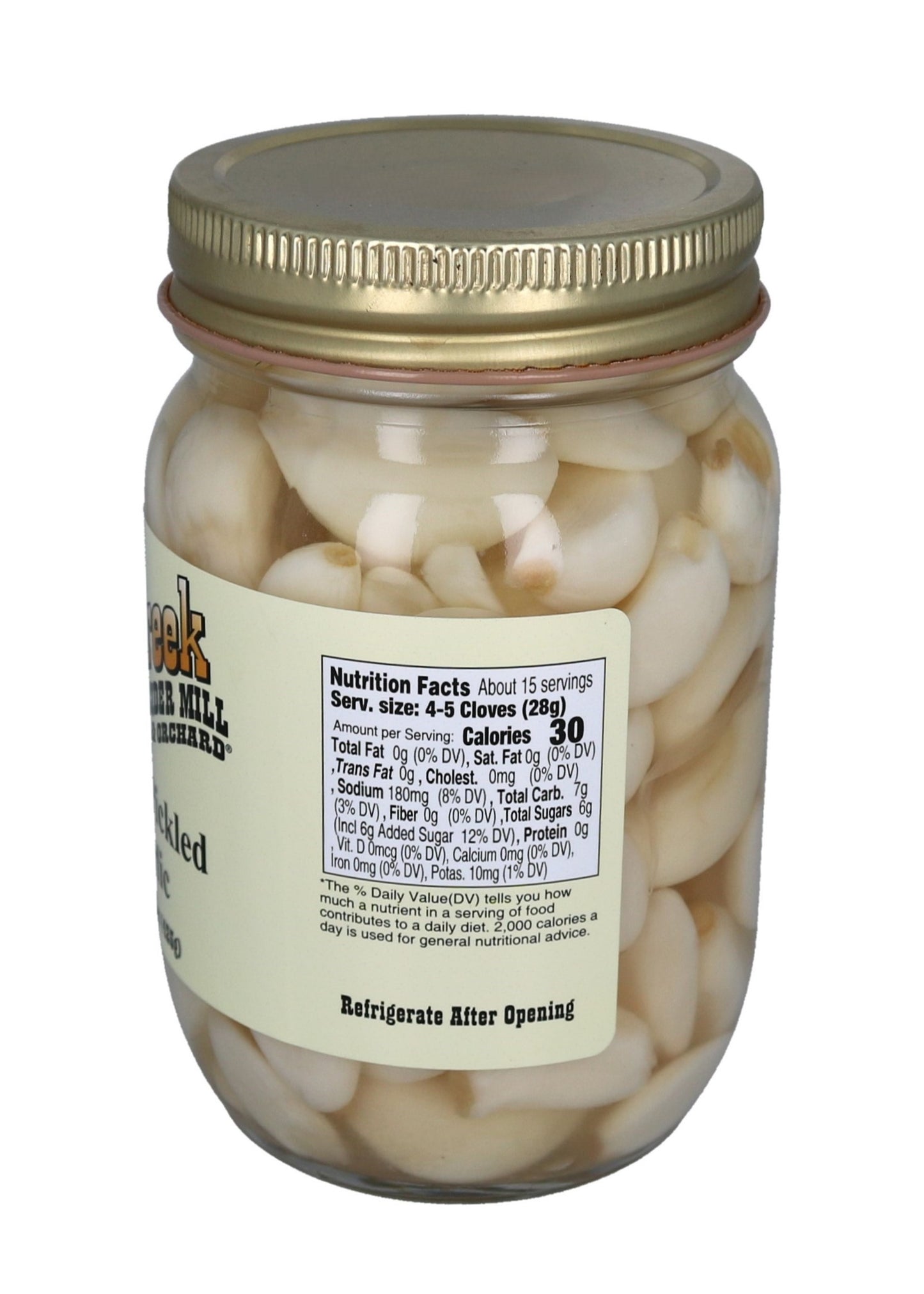 Sweet Pickled Garlic - 15 oz