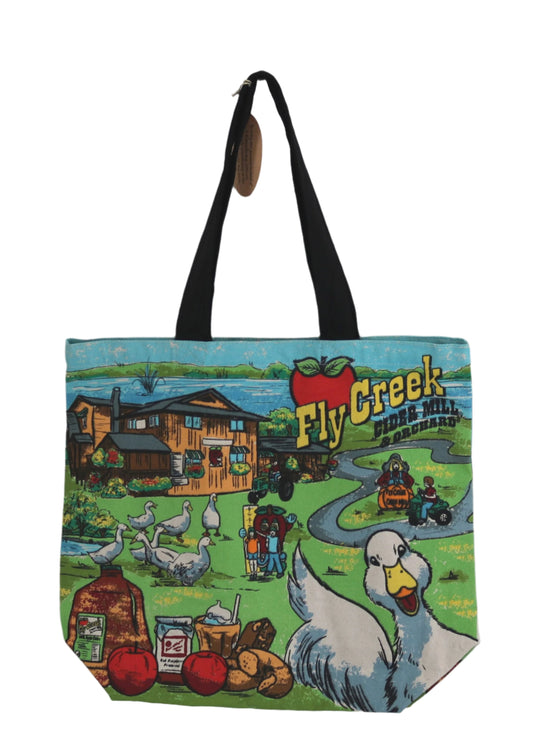 Cloth Color Tote Bag - Fly Creek Scene